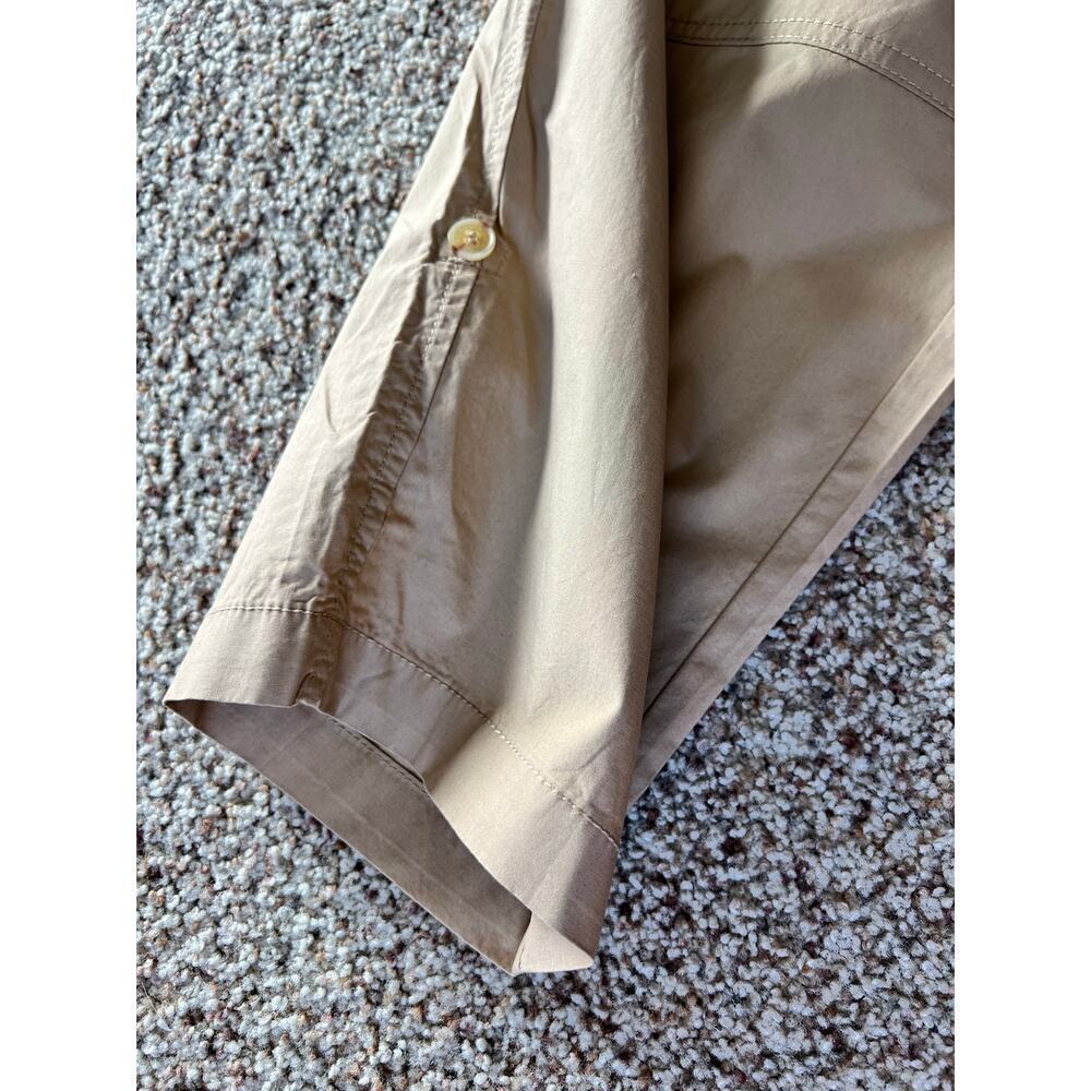 NWT Nautica Women's Cotton Roll-Tab Utility Pants, Large, Tan, Elastic Waist - Picture 5 of 13